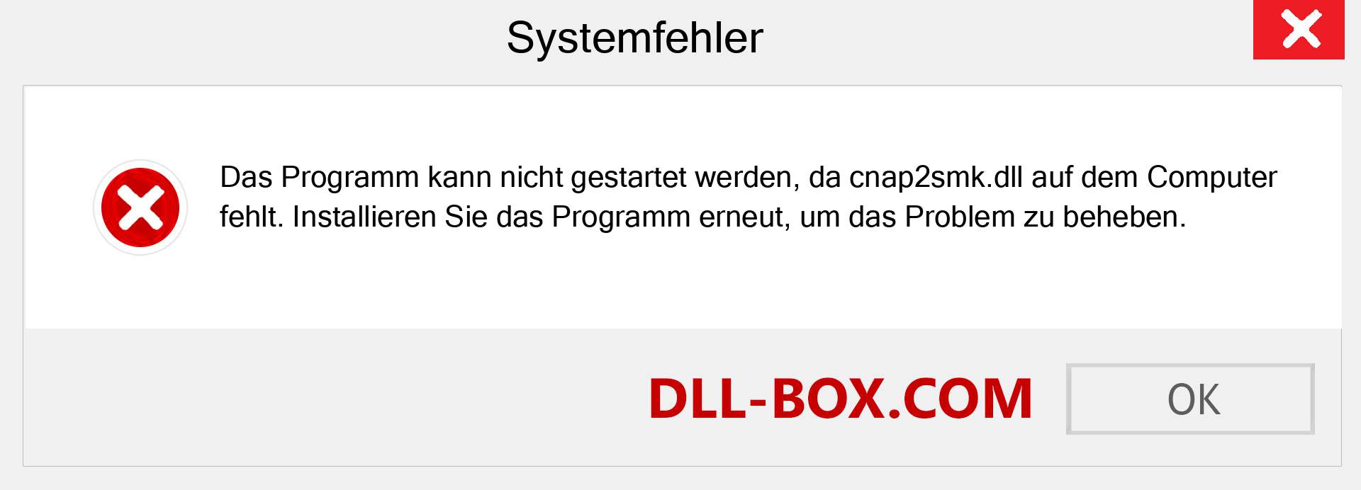 cnap2smk.dll-Datei fehlt?. Download für Windows 7, 8, 10 - Fix cnap2smk dll Missing Error unter Windows, Fotos, Bildern