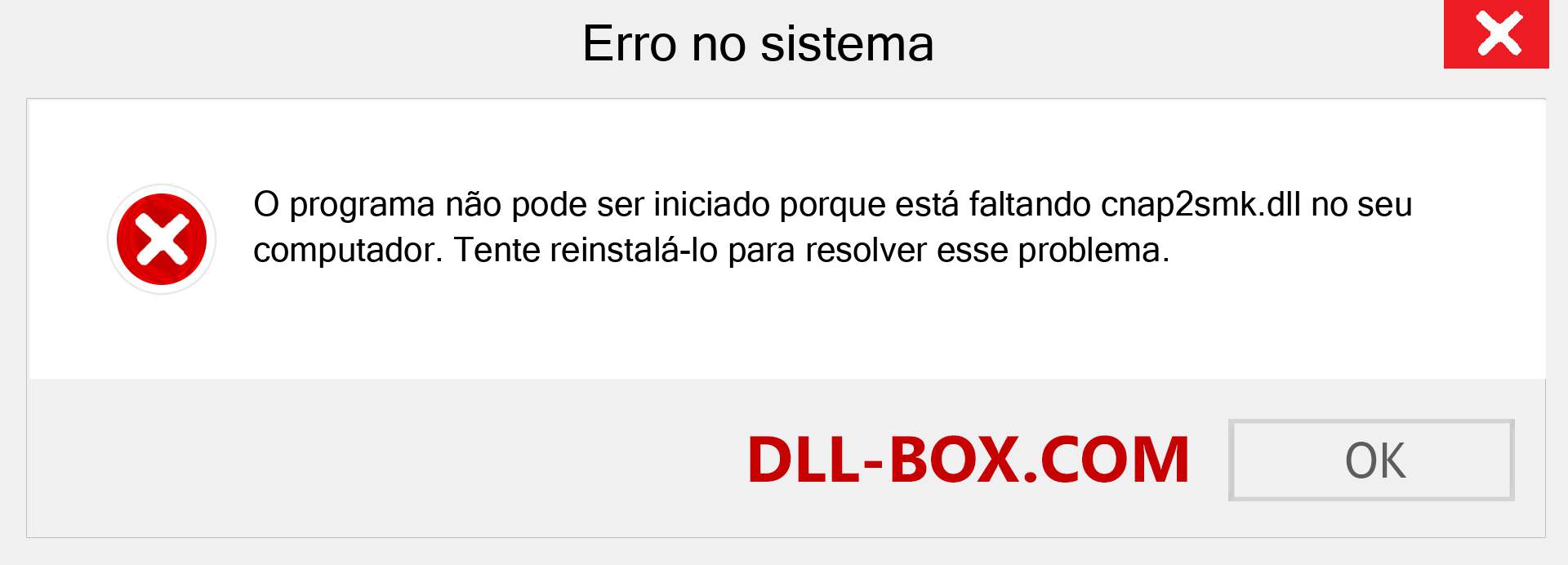 Arquivo cnap2smk.dll ausente ?. Download para Windows 7, 8, 10 - Correção de erro ausente cnap2smk dll no Windows, fotos, imagens